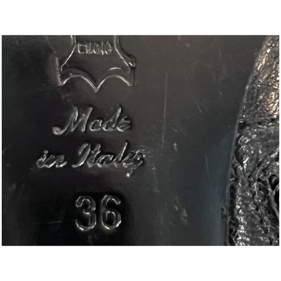 Vintage Equipe Italian Leather Square Toe Boots 3" Heel Size 36 Matrix Old Money - Picture 5 of 11